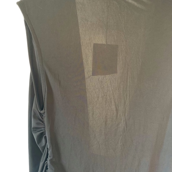 ZARA Collection Black Sleeveless Built-In Tie Vest Bodysuit NWT Size Small - Picture 6 of 6